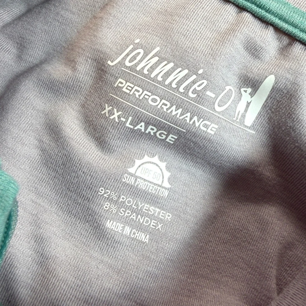Johnnie-O Pullover Mens XXL Green Freeborne 1/4 Zip Golf JMKO3620 Men EUC